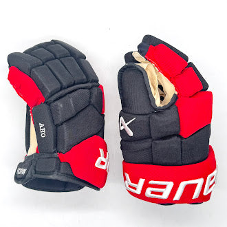 Bauer Supreme Mach - Gant NHL Pro Stock d'occasion - Sebastian Aho (noir/rouge)